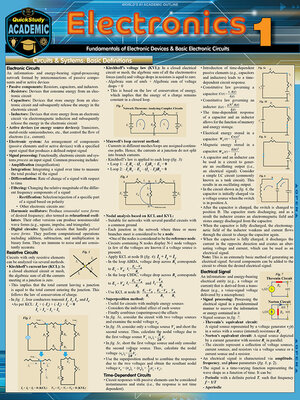 cover image of Electronics 1